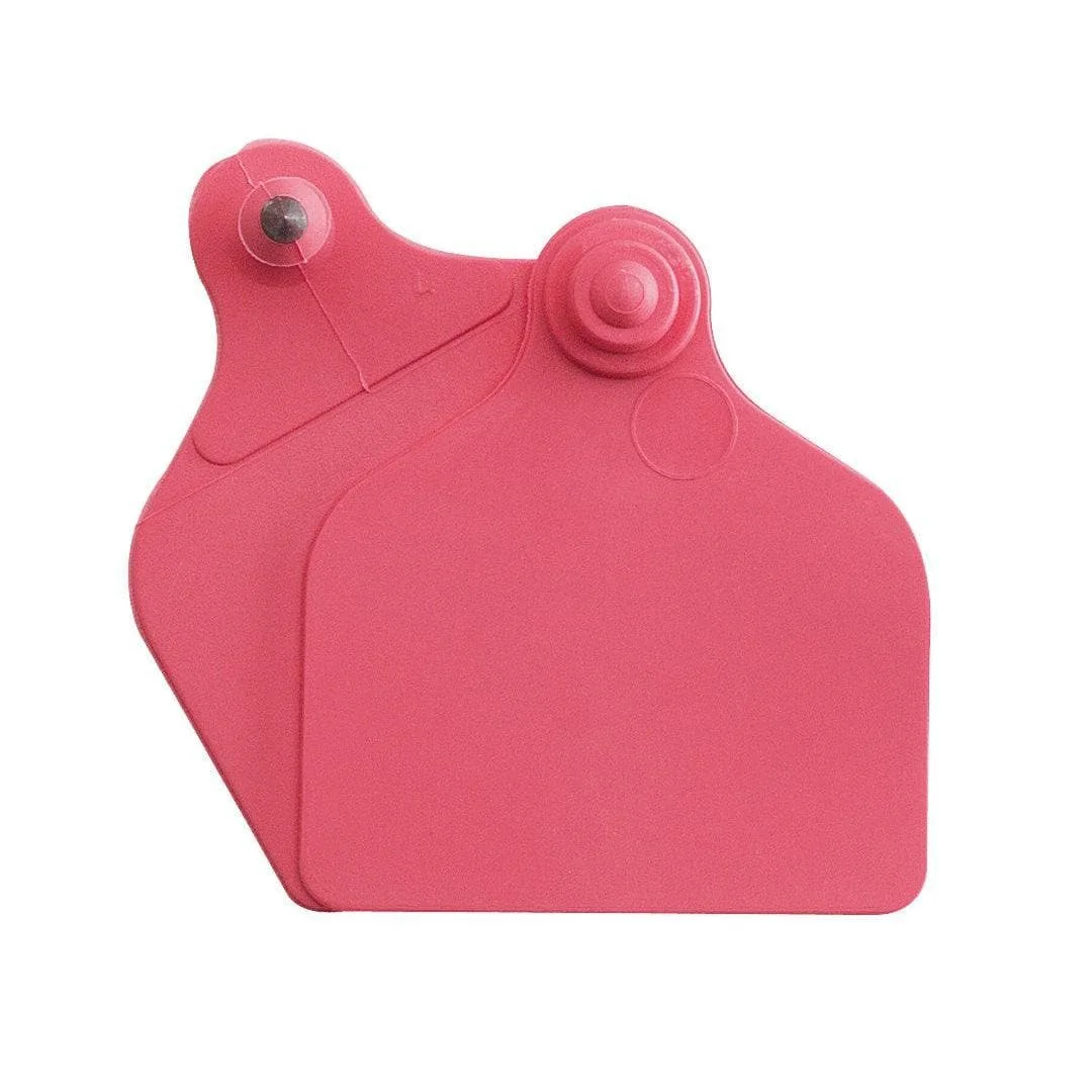 Maxi + Maxi cattle ear tags, red, set of 20