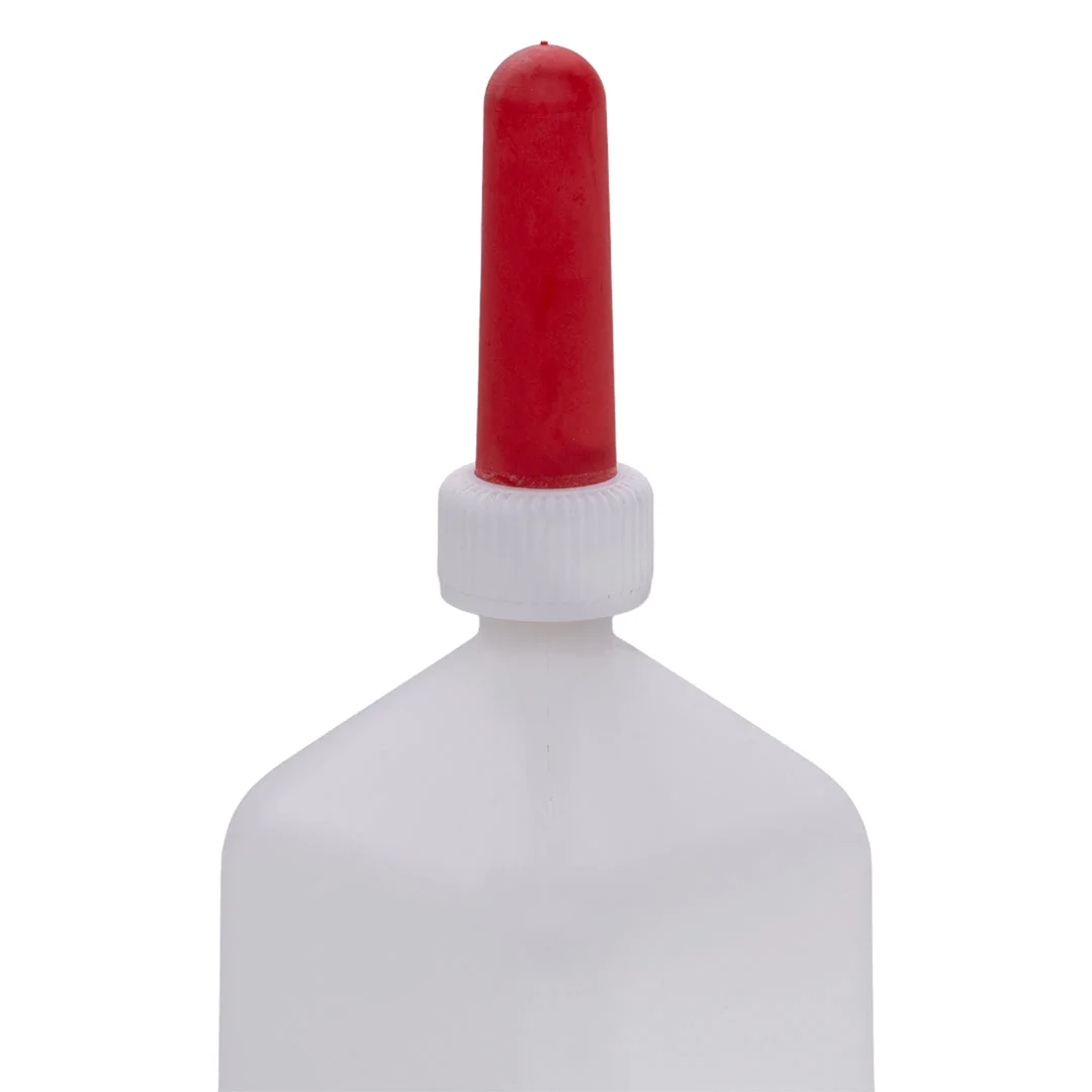 Calf feeding bottle with teat, 2 L