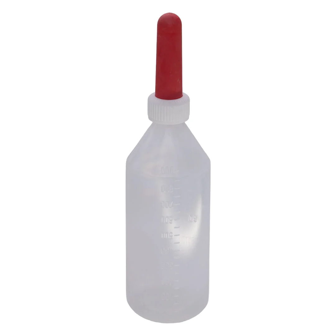 Calf feeding bottle with teat, 1 L