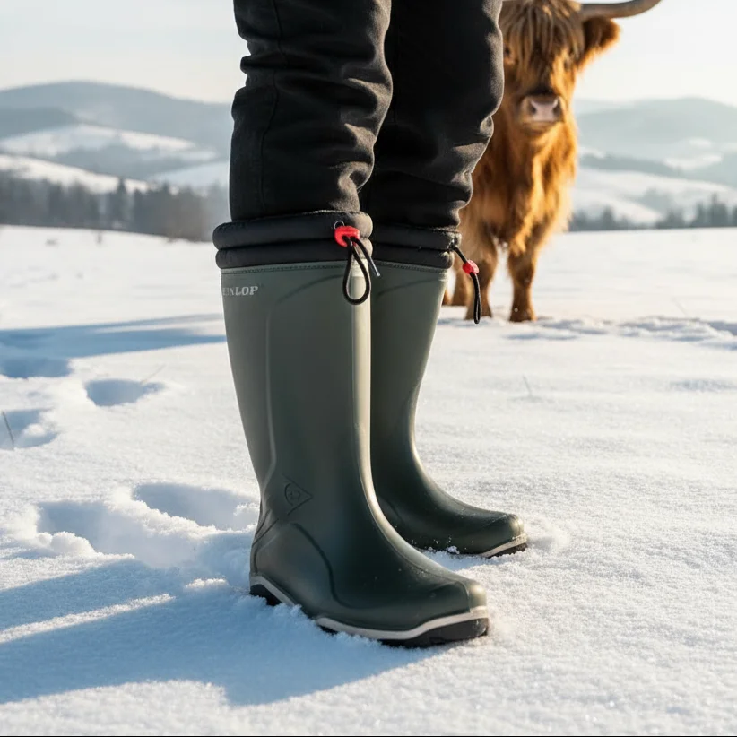 Cizme de cauciuc Dunlop Blizzard cu căptușeală de iarnă