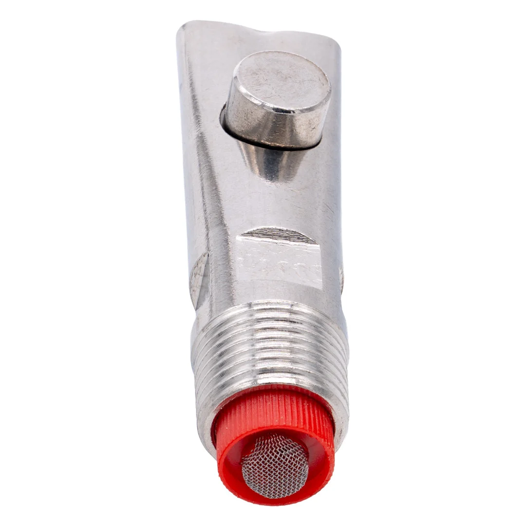 Stainless steel ball drinking nipple for pigs and calves, 85 × 21 mm