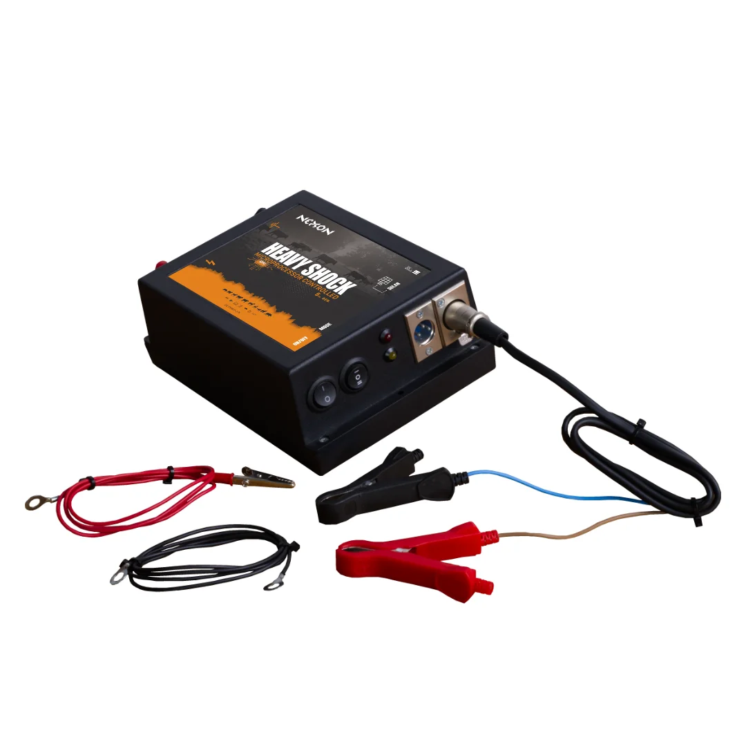 NEXON HeavyShock PRO 5 J solar electric fence kit with battery