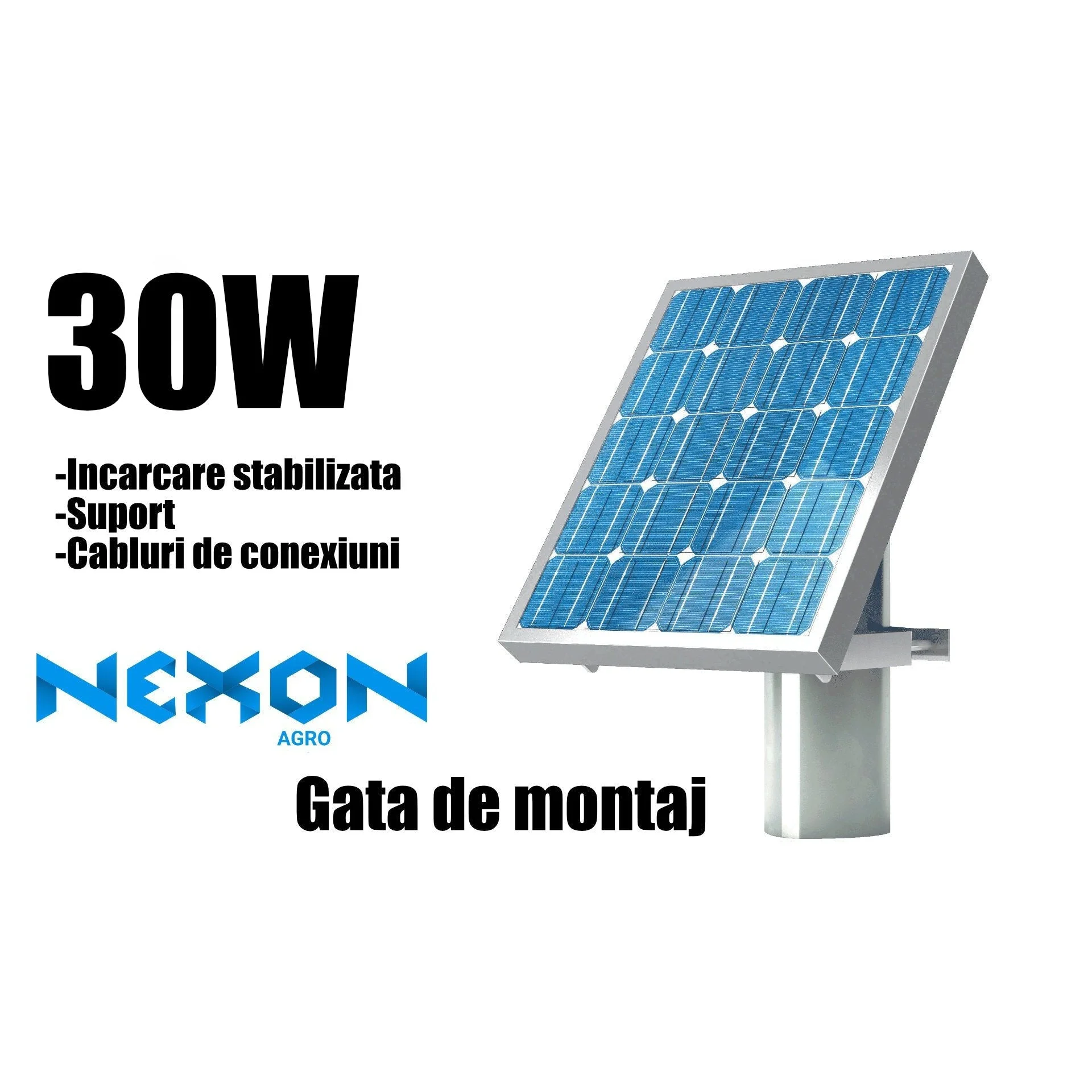 NEXON HeavyShock PRO 5 J solar electric fence kit with battery