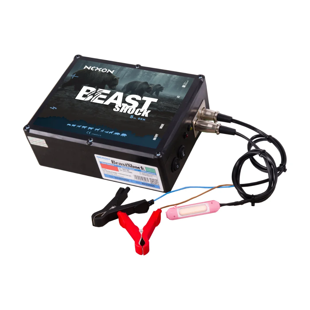 NEXON BeastShock 8.5 J solar electric fence kit with battery included