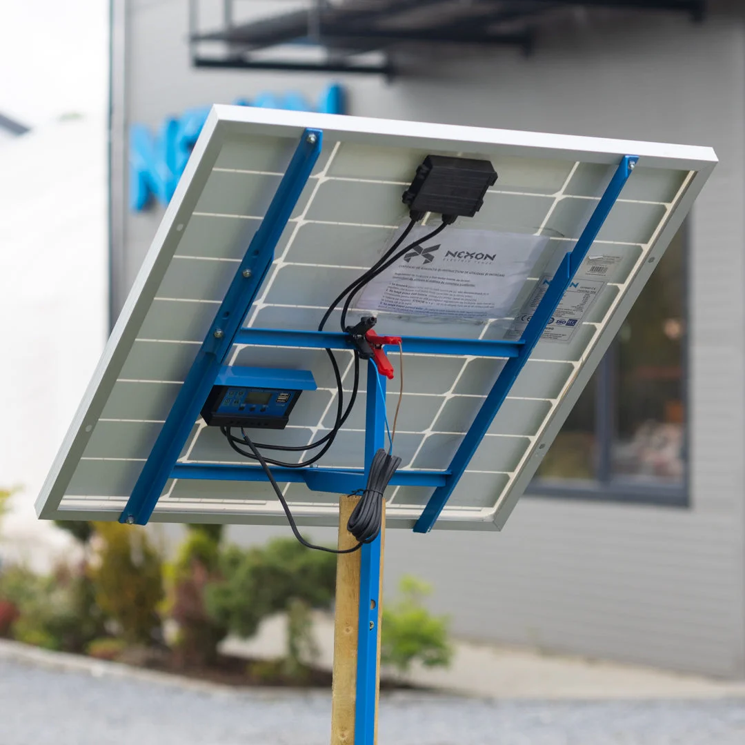 NEXON BeastShock 8.5 J solar electric fence kit with battery included