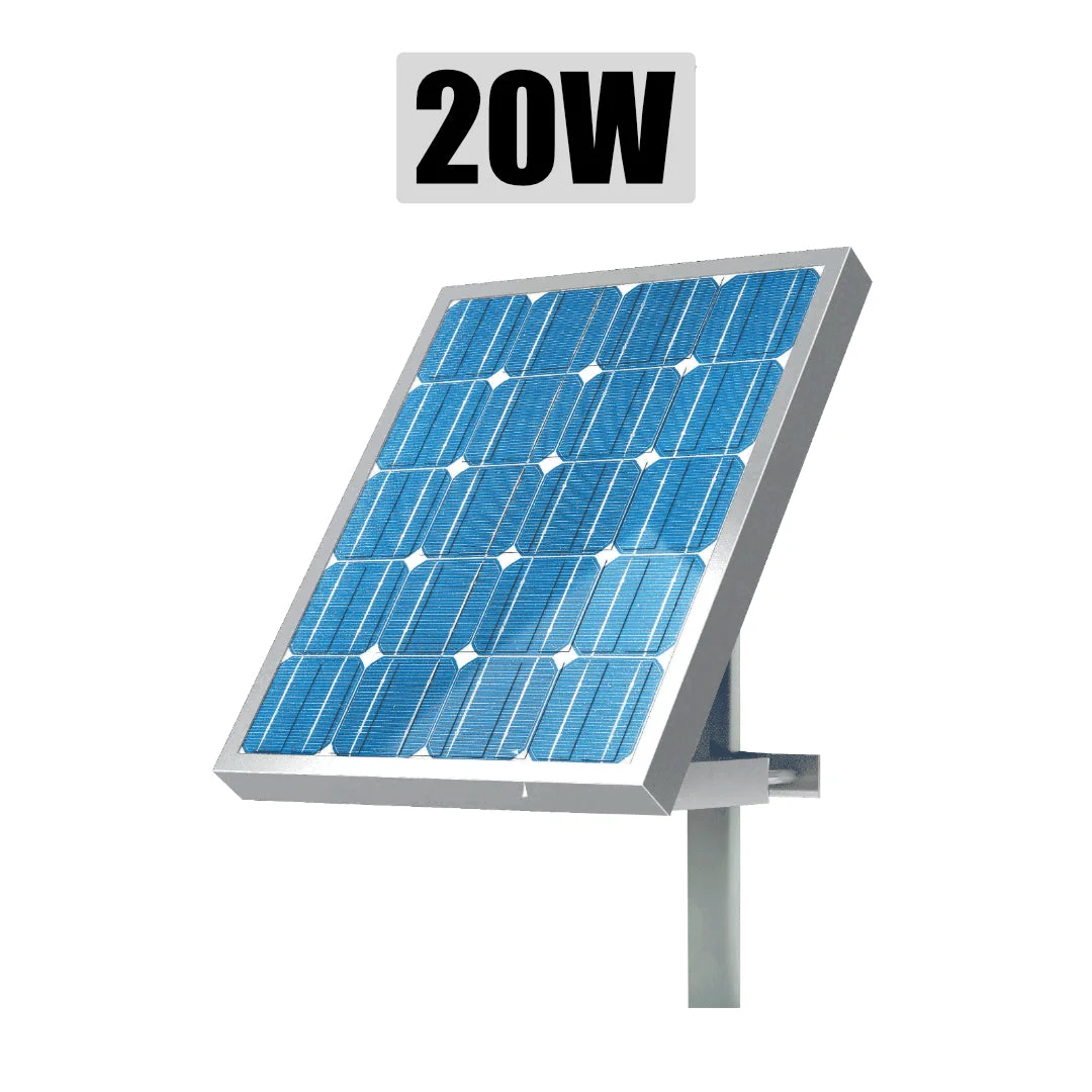 NEXON solar panel for electric fence, 20 W, with mounting bracket